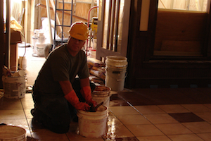 Ed Warmoth - Ghirardelli Remodel Project - Tile in Cue Area