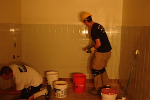 Ed Warmoth - Ghirardelli Remodel Project - Restroom Tile